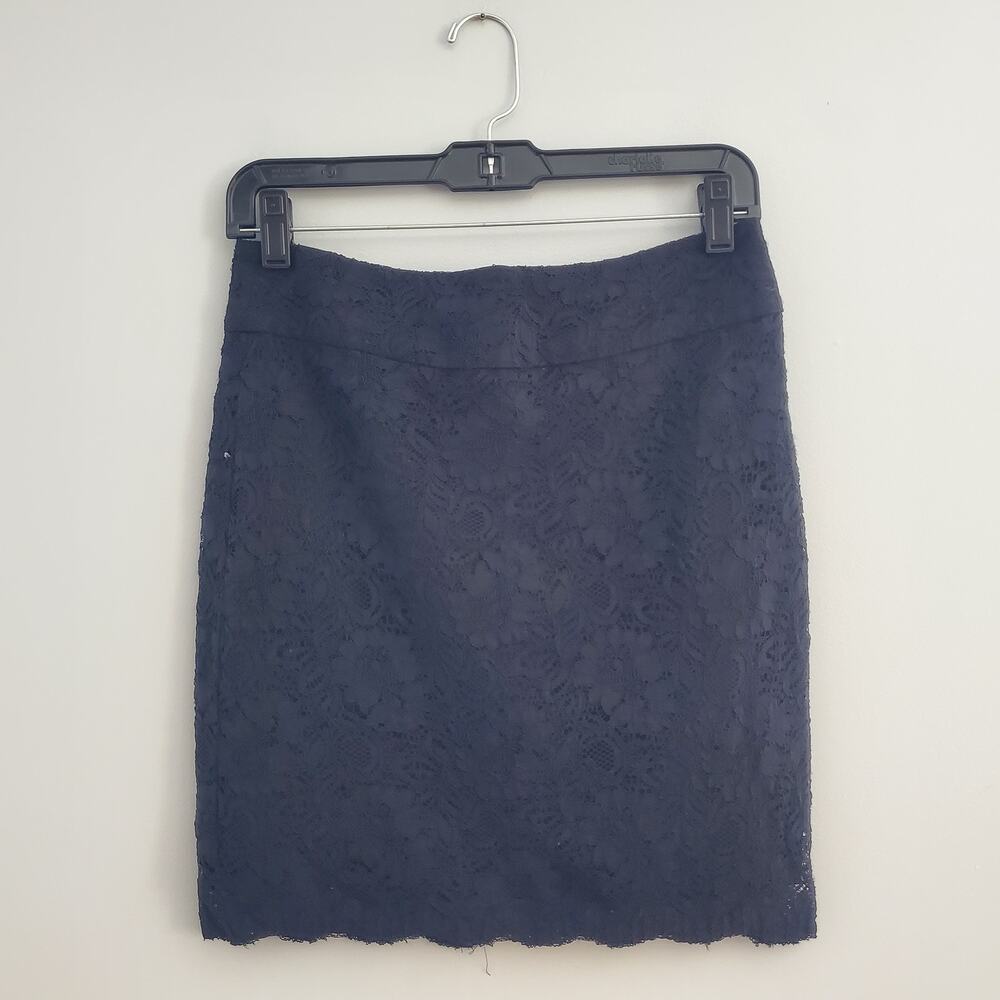 Banana Republic Factory Black Lace Mini Skirt 4